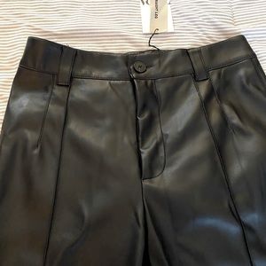 ZARA Faux leather straightleg pants